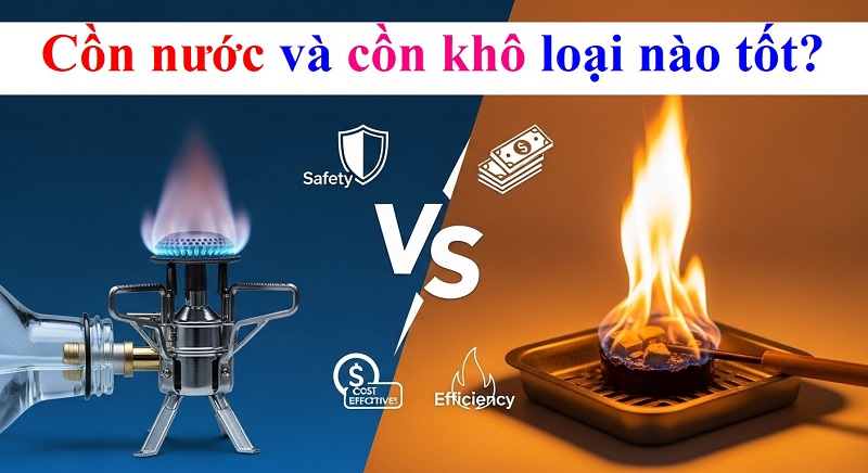Cồn nước và cồn khô loại nào tốt? So sánh chi tiết & cách chọn phù hợp